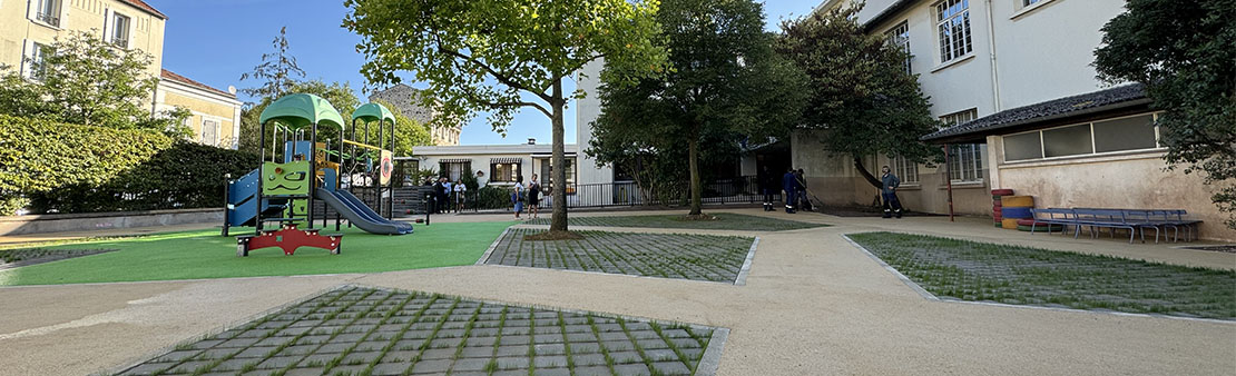 Aménagement : la Ville adapte ses écoles pour faire face au réchauffement climatique