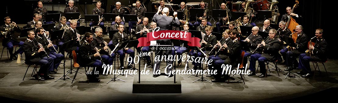 Concert à l’occasion du 90e anniversaire de la Musique de la Gendarmerie Mobile