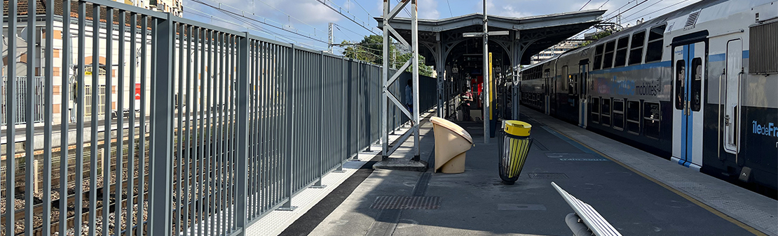 Gare RER du Centre-ville : des quais 100 % sécurisés