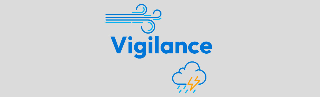 Vigilance météorologique : vents violents et orages